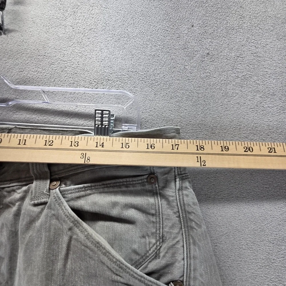 Vintage Levis Engineered Shorts Mens 32 Gray Cinch Back Twisted Jorts Jeans Raw
